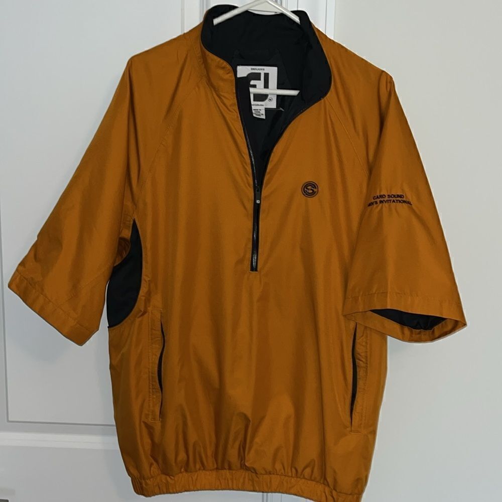 FJ Footjoys Dryjoys waterproof Card Sound Key Largo men’s 2 tone SS golf jacket